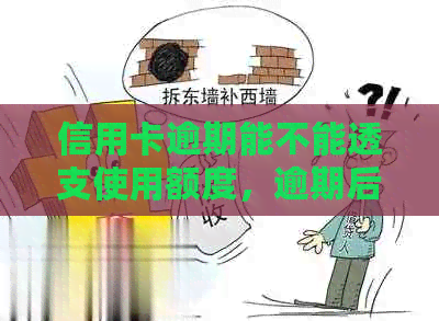 信用卡逾期能不能透支使用额度，逾期后还能申请小网贷吗？