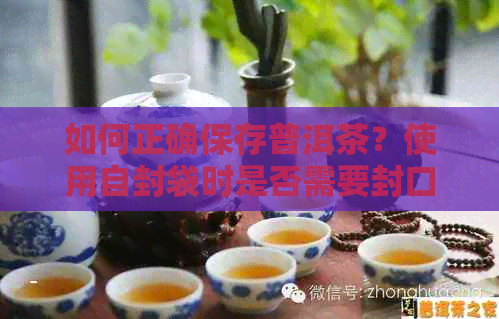 如何正确保存普洱茶？使用自封袋时是否需要封口？了解详细指南！