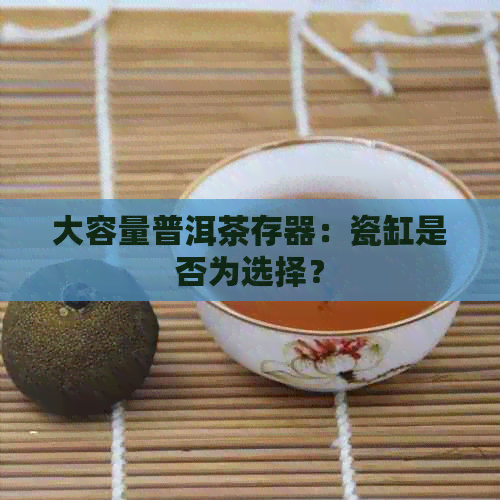 大容量普洱茶存器：瓷缸是否为选择？