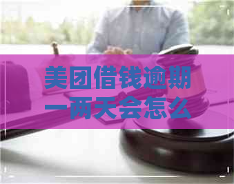 美团借钱逾期一两天会怎么样