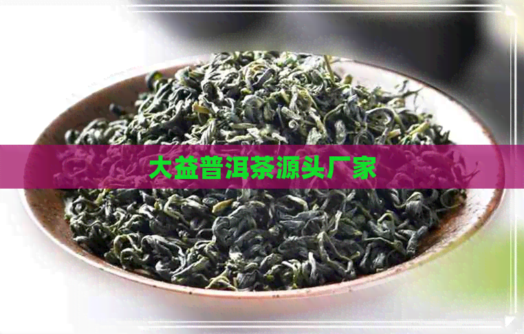 大益普洱茶源头厂家