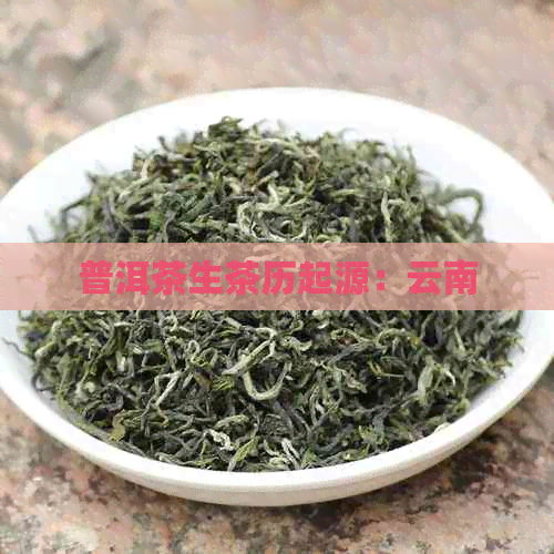 普洱茶生茶历起源：云南