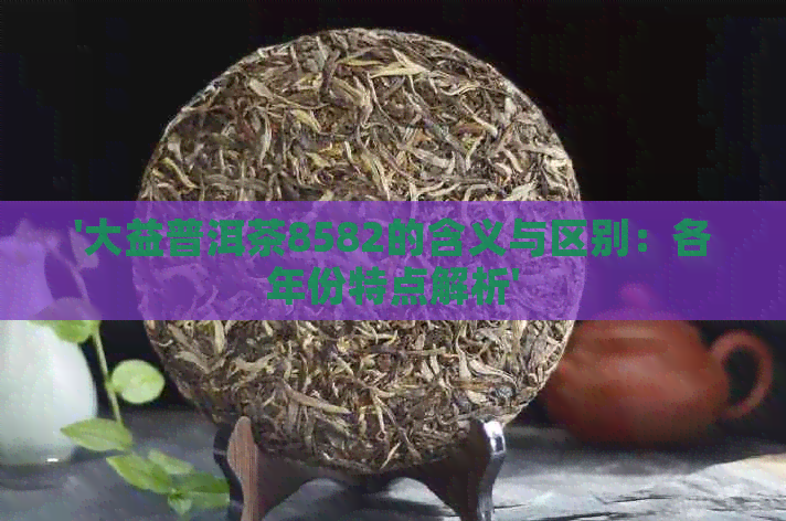 '大益普洱茶8582的含义与区别：各年份特点解析'