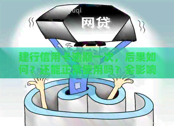 建行信用卡逾期一次，后果如何？还能正常使用吗？会影响贷款吗？