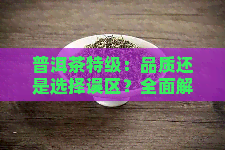 普洱茶特级：品质还是选择误区？全面解析与比较