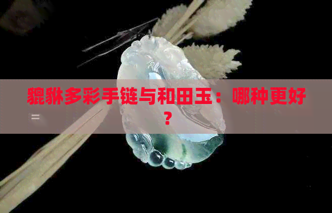 貔貅多彩手链与和田玉：哪种更好？