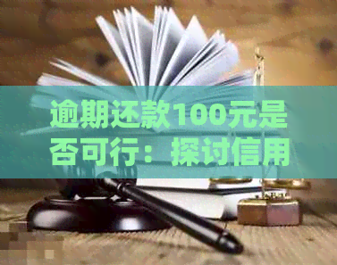 逾期还款100元是否可行：探讨信用卡一个月还款计划