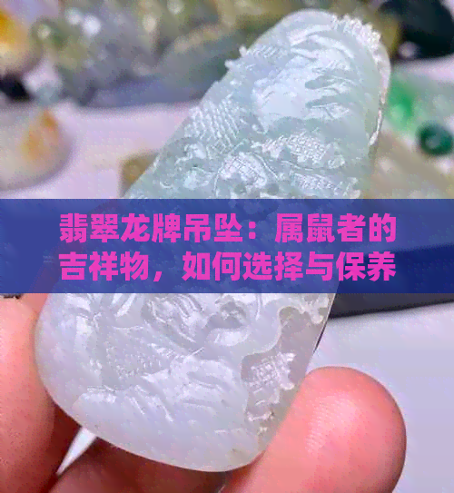 翡翠龙牌吊坠：属鼠者的吉祥物，如何选择与保养？