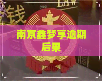 南京鑫梦享逾期后果