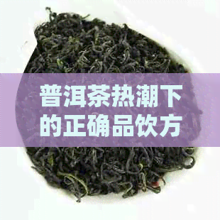 普洱茶热潮下的正确品饮方法与技巧