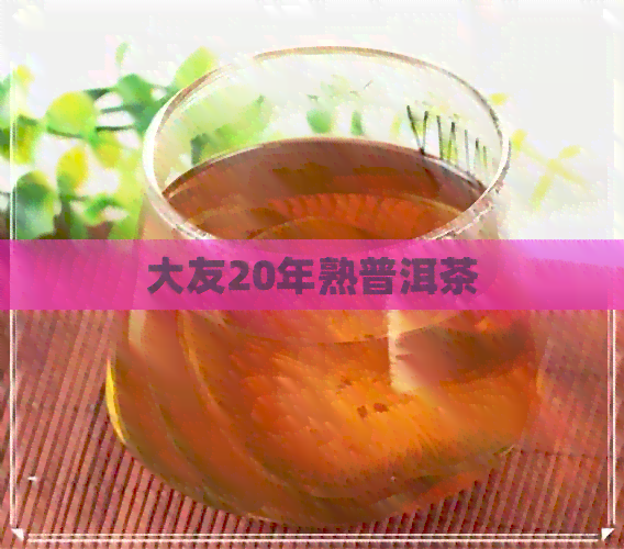 大友20年熟普洱茶