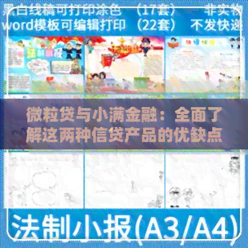 微粒贷与小满金融：全面了解这两种信贷产品的优缺点、申请流程及利率比较