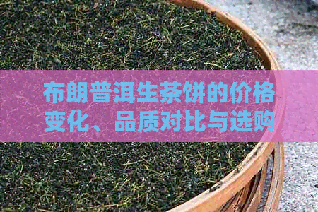 布朗普洱生茶饼的价格变化、品质对比与选购指南 - 2019年最全解析