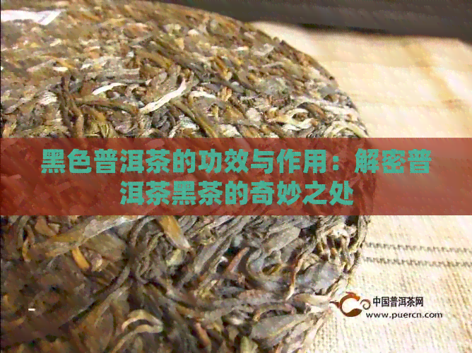 黑色普洱茶的功效与作用：解密普洱茶黑茶的奇妙之处