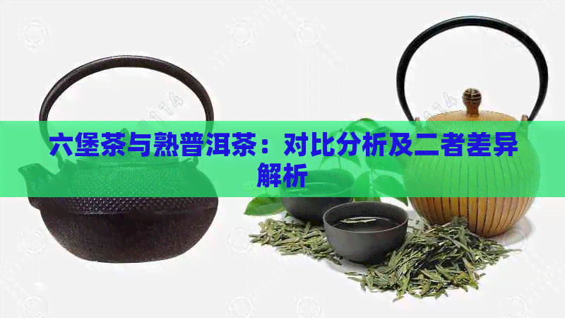 六堡茶与熟普洱茶：对比分析及二者差异解析