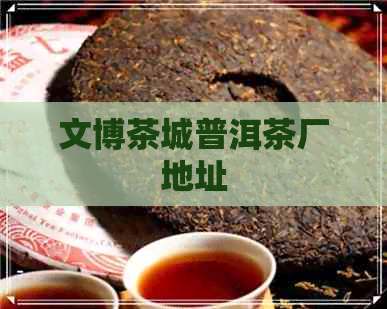 文博茶城普洱茶厂地址