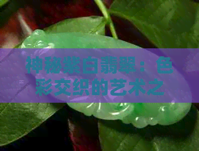 神秘紫白翡翠：色彩交织的艺术之美