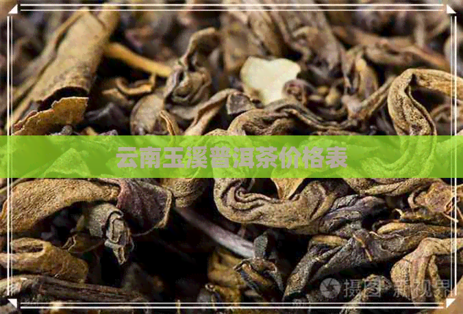 云南玉溪普洱茶价格表