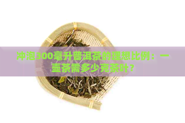 冲泡300毫升普洱茶的理想比例：一壶茶需多少克茶叶？