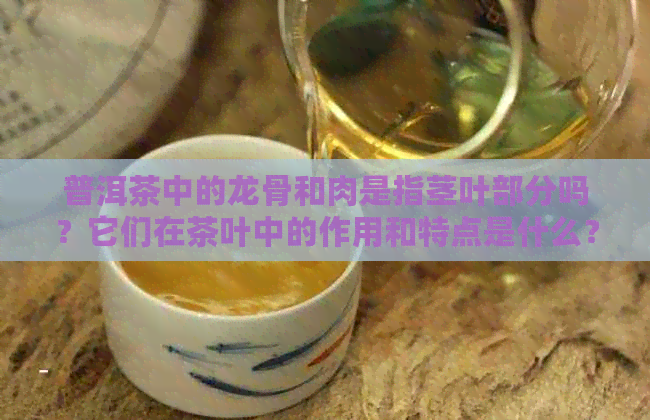 普洱茶中的龙骨和肉是指茎叶部分吗？它们在茶叶中的作用和特点是什么？