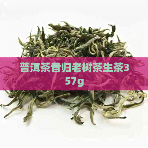 普洱茶昔归老树茶生茶357g