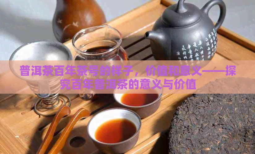 普洱茶百年茶号的样子，价值和意义——探究百年普洱茶的意义与价值