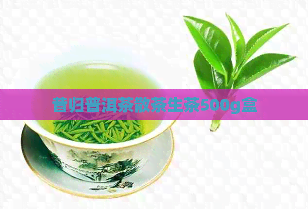 昔归普洱茶散茶生茶500g盒