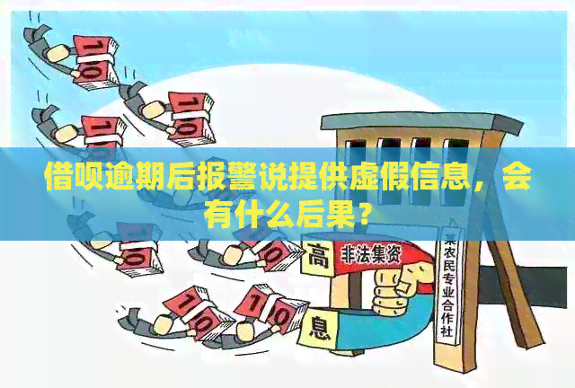 借呗逾期后报警说提供虚假信息，会有什么后果？