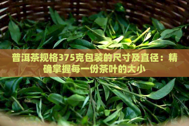 普洱茶规格375克包装的尺寸及直径：精确掌握每一份茶叶的大小