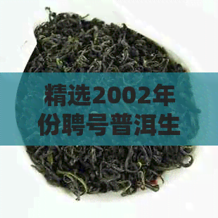 精选2002年份聘号普洱生茶：茶香浓，回味悠长