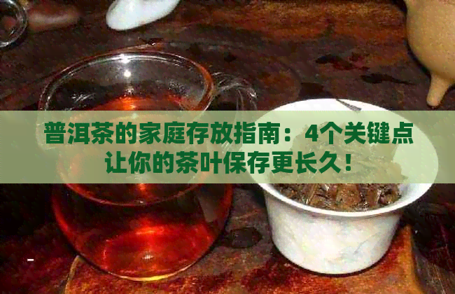 普洱茶的家庭存放指南：4个关键点让你的茶叶保存更长久！