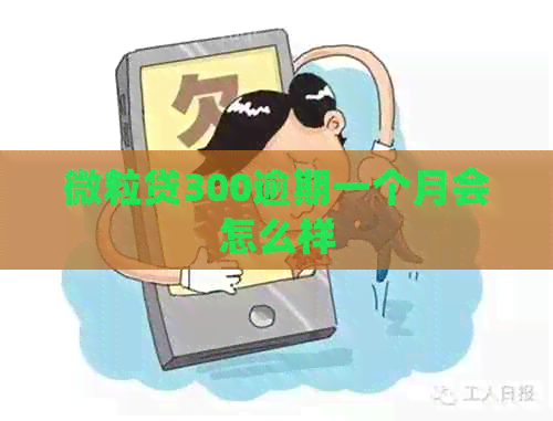 微粒贷300逾期一个月会怎么样