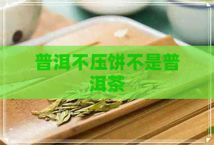 普洱不压饼不是普洱茶