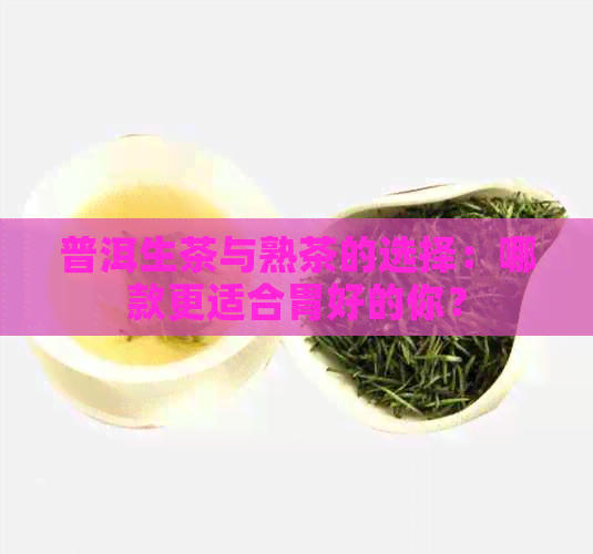 普洱生茶与熟茶的选择：哪款更适合胃好的你？