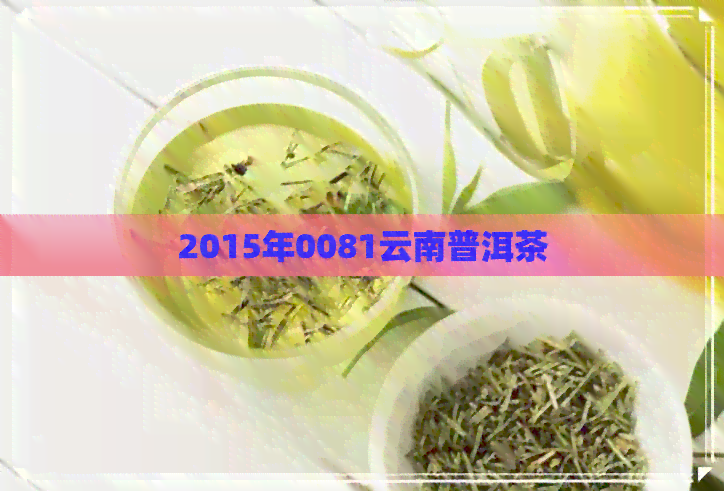 2015年0081云南普洱茶