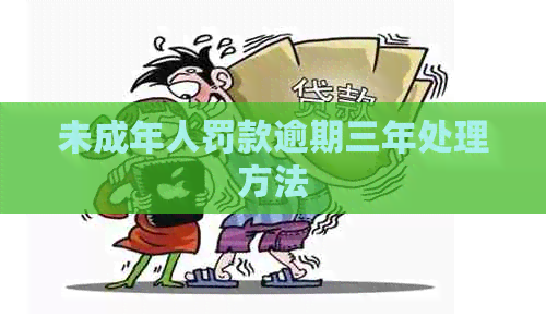 未成年人罚款逾期三年处理方法