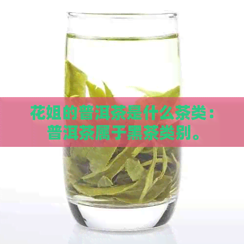 花姐的普洱茶是什么茶类：普洱茶属于黑茶类别。