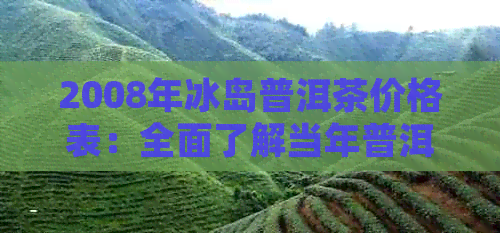 2008年冰岛普洱茶价格表：全面了解当年普洱茶市场的价格走势和各类产品价格