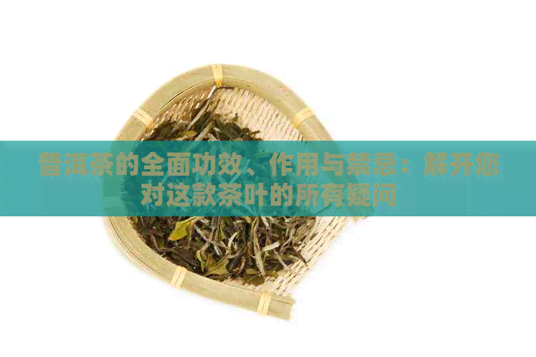 普洱茶的全面功效、作用与禁忌：解开您对这款茶叶的所有疑问