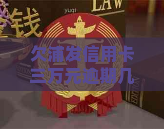 欠浦发信用卡三万元逾期几个月会被起诉：一年未偿还的处理建议