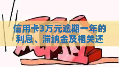 信用卡3万元逾期一年的利息、滞纳金及相关还款信息汇总