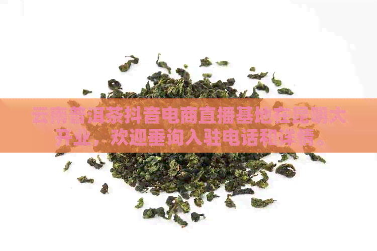 云南普洱茶抖音电商直播基地在昆明大开业，欢迎垂询入驻电话和详情。