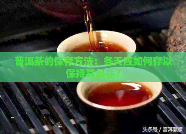 普洱茶的保存方法：冬天应如何存以保持其品质？