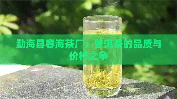 勐海县春海茶厂：普洱茶的品质与价格之争