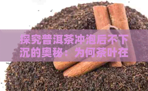 探究普洱茶冲泡后不下沉的奥秘：为何茶叶在杯中始保持清晰可辨的状态