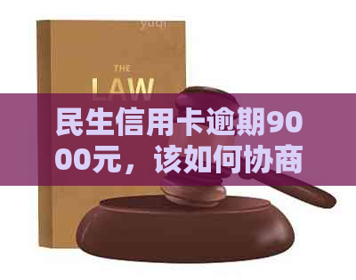 民生信用卡逾期9000元，该如何协商分期还款避免？