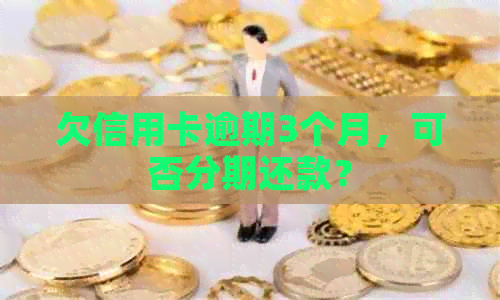 欠信用卡逾期3个月，可否分期还款？