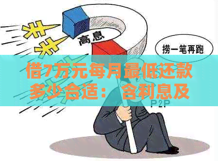 借7万元每月更低还款多少合适： 含利息及计算方法