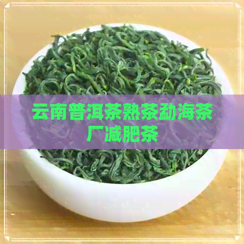 云南普洱茶熟茶勐海茶厂减肥茶