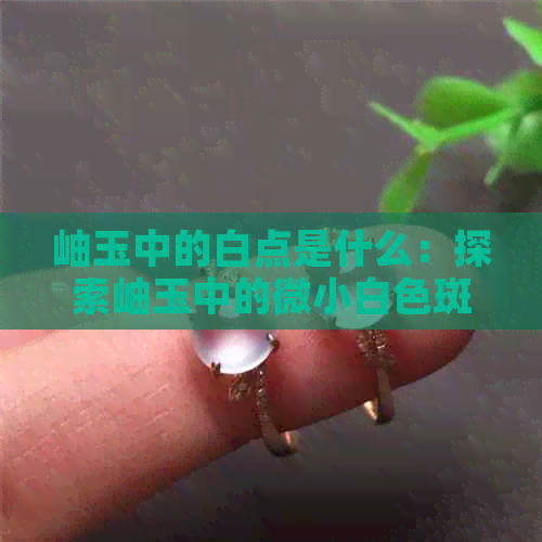 岫玉中的白点是什么：探索岫玉中的微小白色斑点含义和形成原因